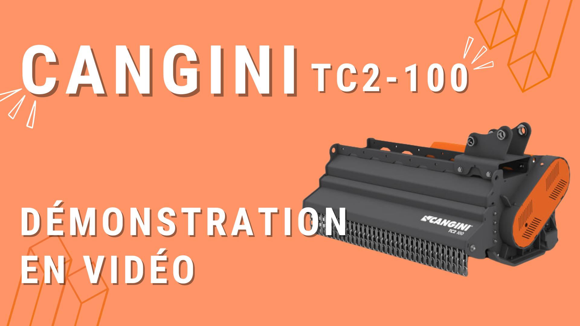 Démonstration vidéo épareuse girobroyeur TC2-100 sur mini pelle 5T